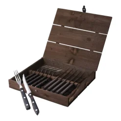 Gense Old Farmer cutlery 12 pieces, 12 pieces BrownSilver-coloured Clearance