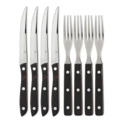 Gense Old Farmer cutlery 8 pieces, 8 pcs BrownSilver-coloured New