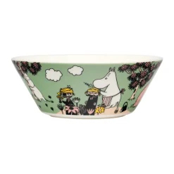 Moomin Arabia Omtanke Moomin Bowl, Ø15 cm Green