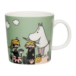 Moomin Arabia Omtanke Moomin mug, 30 cl Green Hot