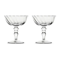 Byon Opacity Italian champagne coupe 15 cl 2-pack, Clear Transparent Discount