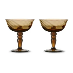 Byon Opacity Italian champagne coupe 15 cl 2-pack, Brown Discount