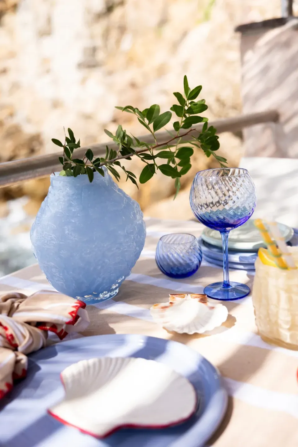 Byon Opacity water glass 22 cl 2-pack, Blue Online