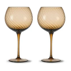 Byon Opacity wine glasses 47 cl 2-pack, Brown Online