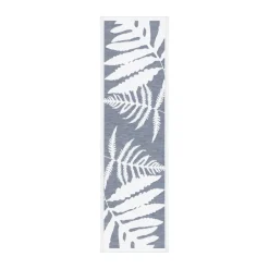 Ekelund Linneväveri Ormbunkar runner 50x150 cm, Blue-white BlueWhite