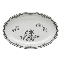 Rörstrand Ostindia serving plate oval 22x33 cm, Black Sale