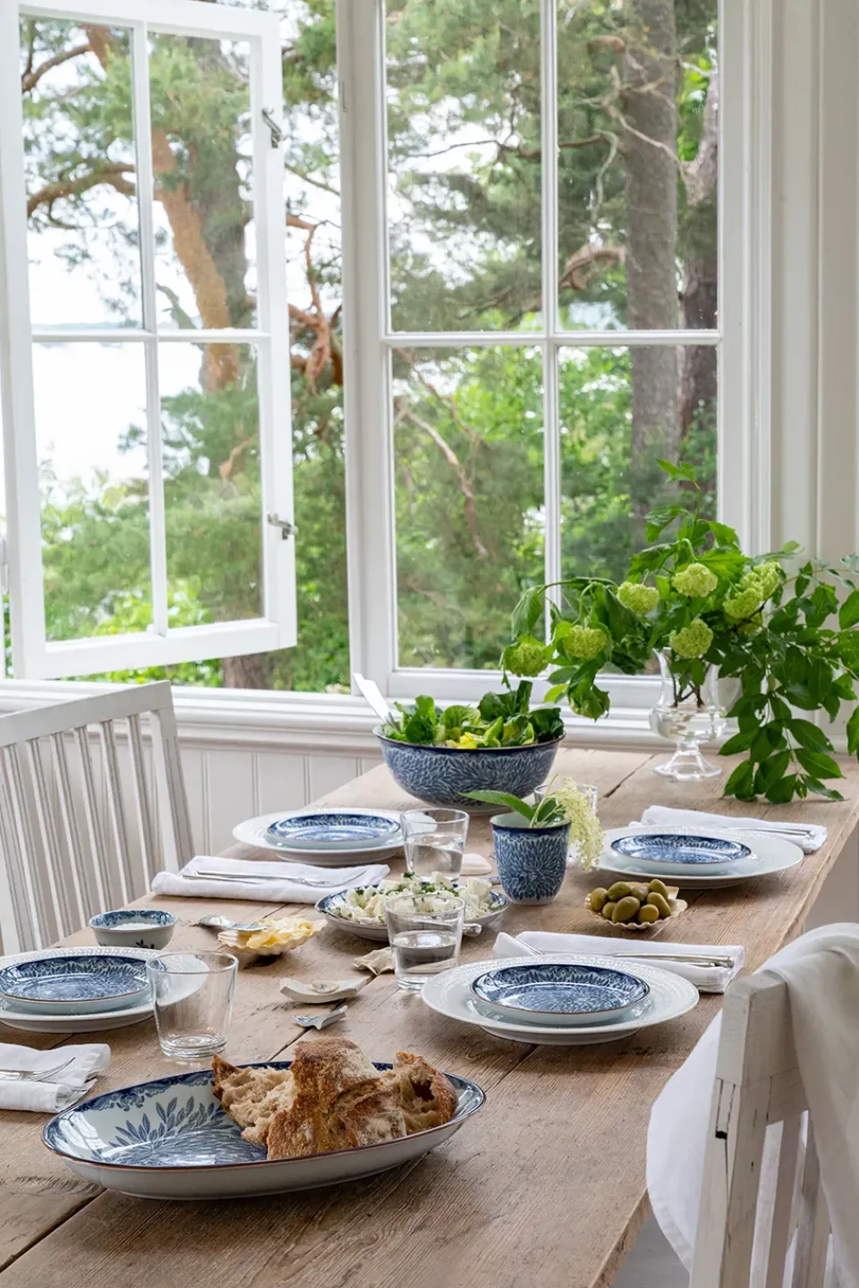 Rörstrand Ostindia Floris serving bowl, 2.4 l WhiteBlue Discount