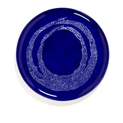 Serax Ottolenghi Feast serving platter Ø35 cm, Dark dots-white Blue Outlet
