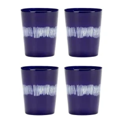 Serax Ottolenghi Feast tea cup 33 cl 4-pack, Dark -white Blue Online