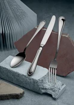 Gense Oxford table knife 24 cm, Polished steel Silver-coloured Online