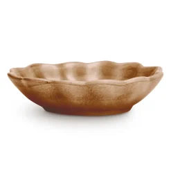Mateus Oyster bowl 16x18 cm, cinnamon Brown