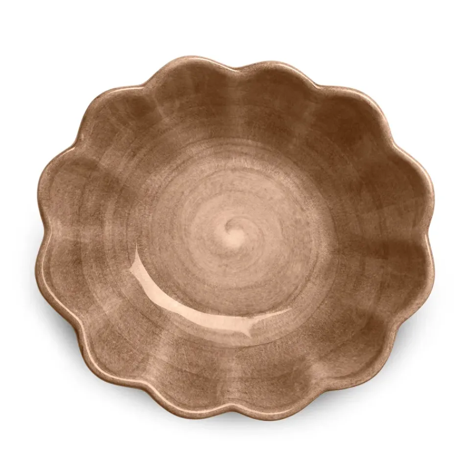 Mateus Oyster bowl 16x18 cm, cinnamon Brown