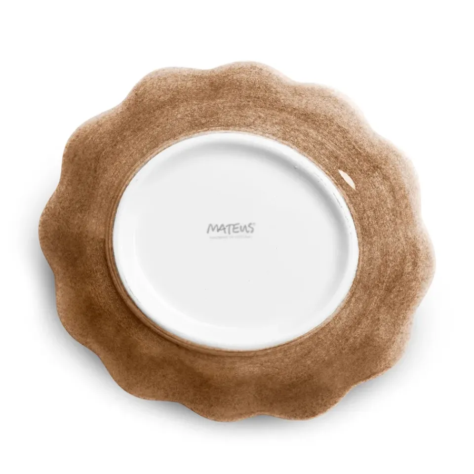 Mateus Oyster bowl 16x18 cm, cinnamon Brown