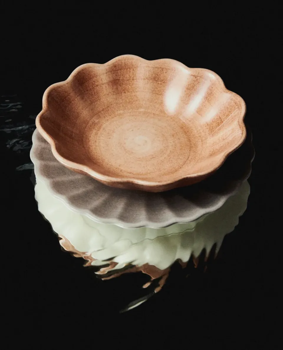 Mateus Oyster bowl 16x18 cm, cinnamon Brown
