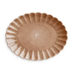 Mateus Oyster saucer 30x35 cm, Cinnamon Brown Hot