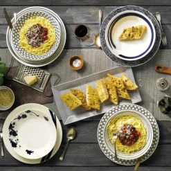 Royal Doulton Pacific deep plate 6 pieces, 22 cm GreyWhite Discount