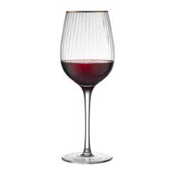 Lyngby Glas Palermo Gold red wine glass 40 cl 4-pack, Clear-gold TransparentGold-coloured Outlet