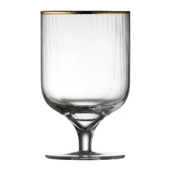 Lyngby Glas Palermo Gold wine glass 30 cl 4-pack, Clear-gold TransparentGold-coloured Discount