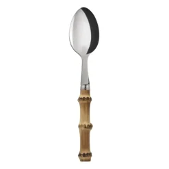SABRE Paris Panda teaspoon, Stainless steel-bamboo Silver-colouredBeige Outlet