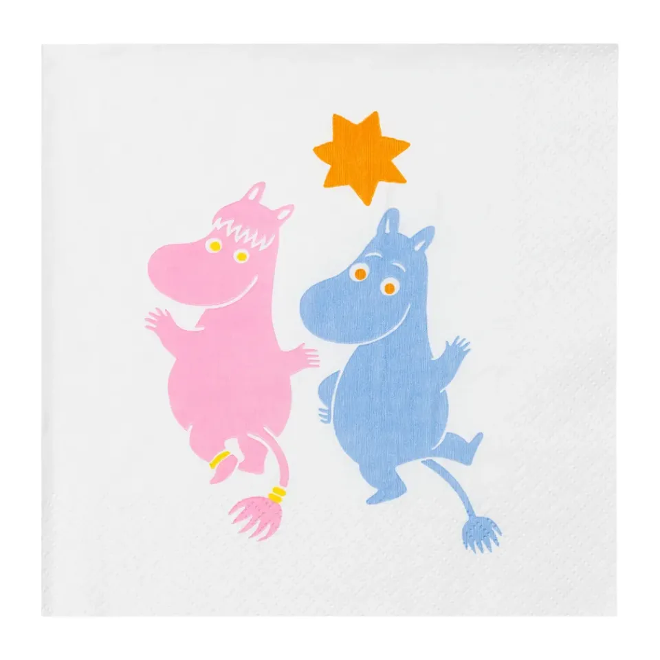 Moomin Arabia Party Moomin paper napkins 33x33 cm 20-pack, Multi Hot
