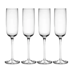 Serax Passe-Partout champagne glass curved 15 cl, clear Transparent Sale