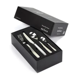 Serax Passe-Partout cutlery set 24 pieces, matte Silver-coloured