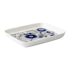 Arabia Pastoraali plate 15x19 cm, -white Blue New
