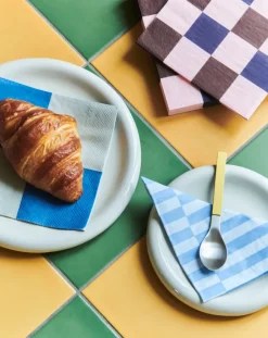 HAY Pattern Dinner Check napkin 40x40 cm 20-pack, Grey-blue L GreyBlue Clearance