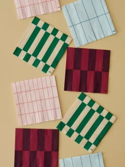 HAY Pattern Dinner napkin 40x40 cm 20-pack, Light - grid Blue
