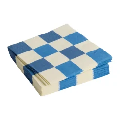 HAY Pattern Lunch Check napkin 33x33 cm 20-pack, Off white-blue M WhiteBlue New