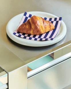 HAY Pattern Lunch Stripe napkin 33x33 cm 20-pack, Light pink-dark blue pillar PinkBlue Clearance