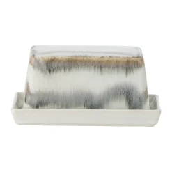 Bloomingville Paula butter dish 11.5x17.5 cm, Gray Grey Discount
