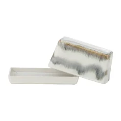 Bloomingville Paula butter dish 11.5x17.5 cm, Gray Grey Discount