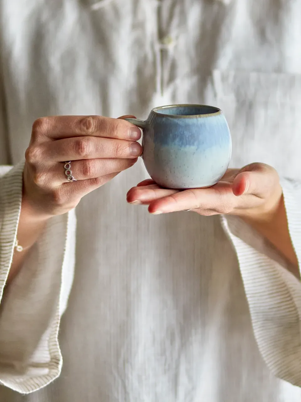 Bloomingville Paula espresso cup 14 cl, Blue Discount
