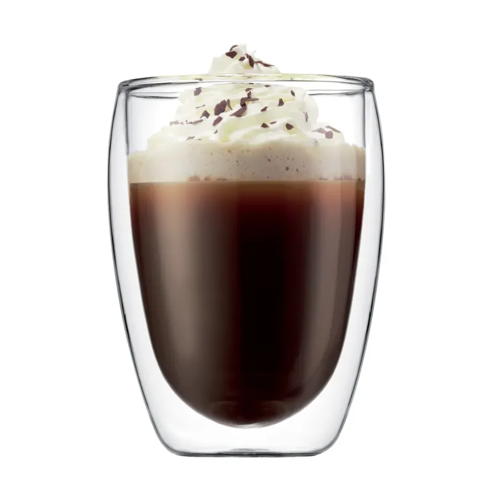 Bodum Pavina double wall glass 2-pack, 0.35 l Transparent Hot