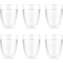 Bodum Pavina Outdoor double-walled plastic glass 6-pack, 35 cl Transparent Outlet