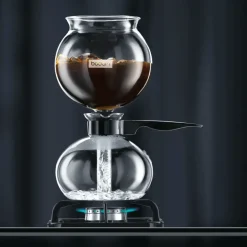 Bodum Pebo vacuum coffee maker 1 L, 8 copper BlackTransparent New
