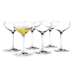 Holmegaard Perfection martini Glass 29 cl 6 pack, Clear Transparent Sale