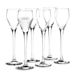 Holmegaard Perfection shot glass 5.5 cl 6 pack, Clear Transparent Outlet