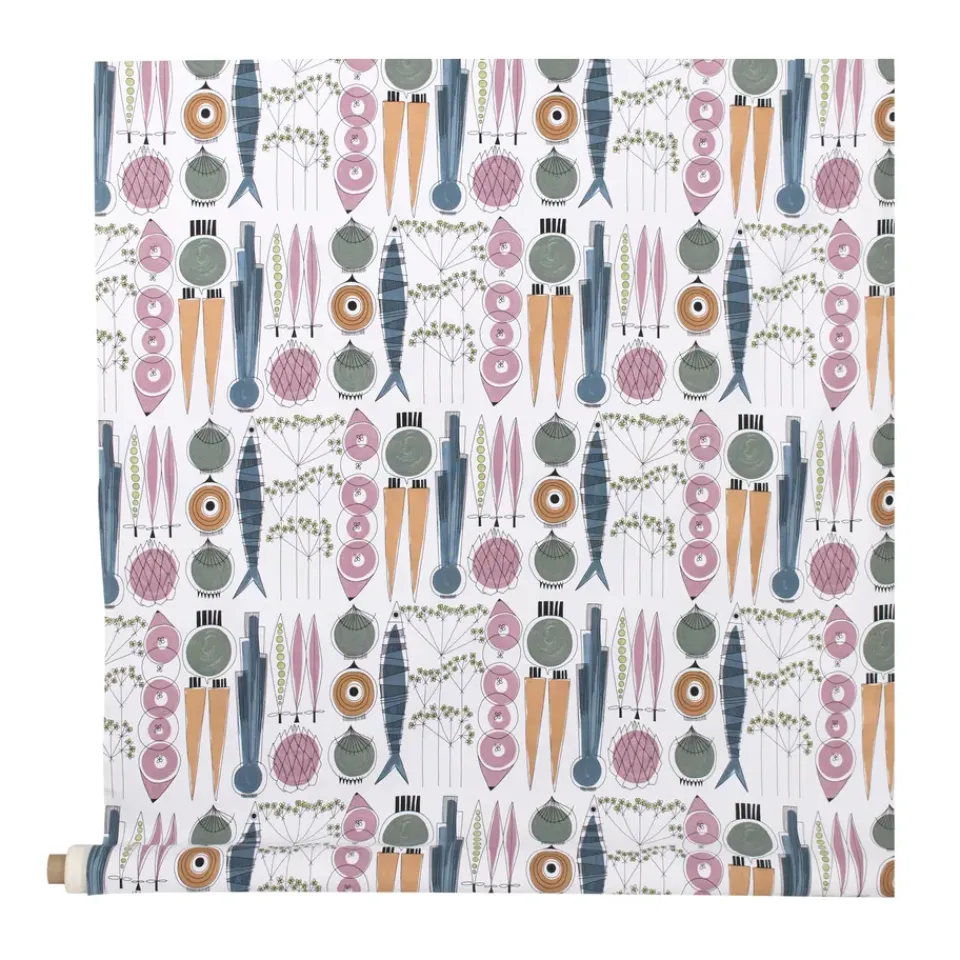 Almedahls Picknick oilcloth, -pink Blue Best