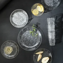 Sagaform Picknick plate 4-pack, 20 cm Transparent New
