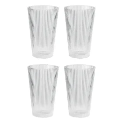 Stelton Pilastro drinking glass 35 cl 4-pack, Clear Transparent Hot