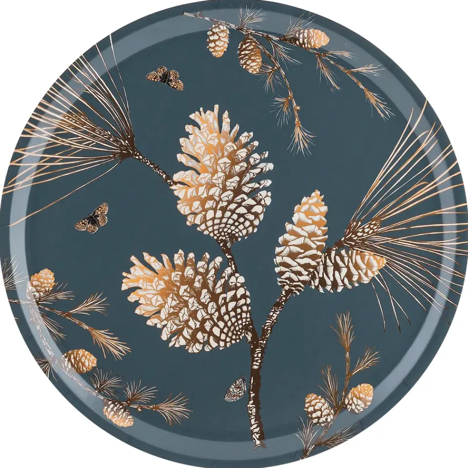 Åry Home Pine Cone tray Ø 38 cm, Thunder Blue Online