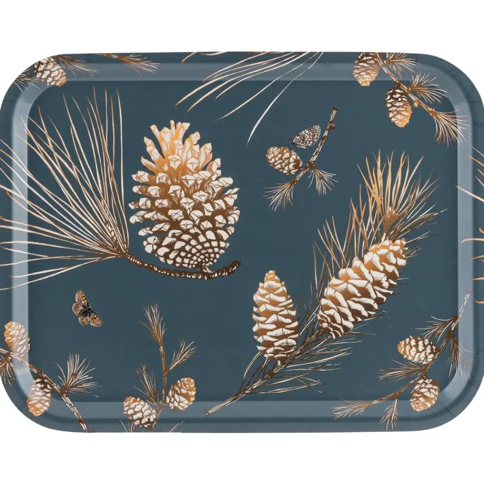 Åry Home Pine Cone tray 28x36 cm, Thunder Blue New