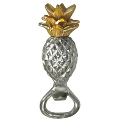 Culinary Concepts Pineapple bottle opener pineapple, Silver-gold Silver-coloured New