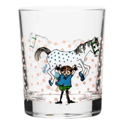 Muurla Pippi & Lilla Gubben drinking glass 20 cl, Multi MultiTransparent