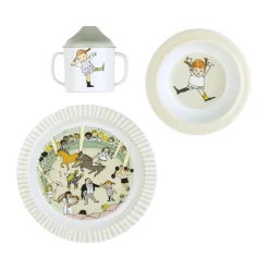 Rätt Start Pippi Cirkus children's dinnerware set 3 pieces, Multi Hot
