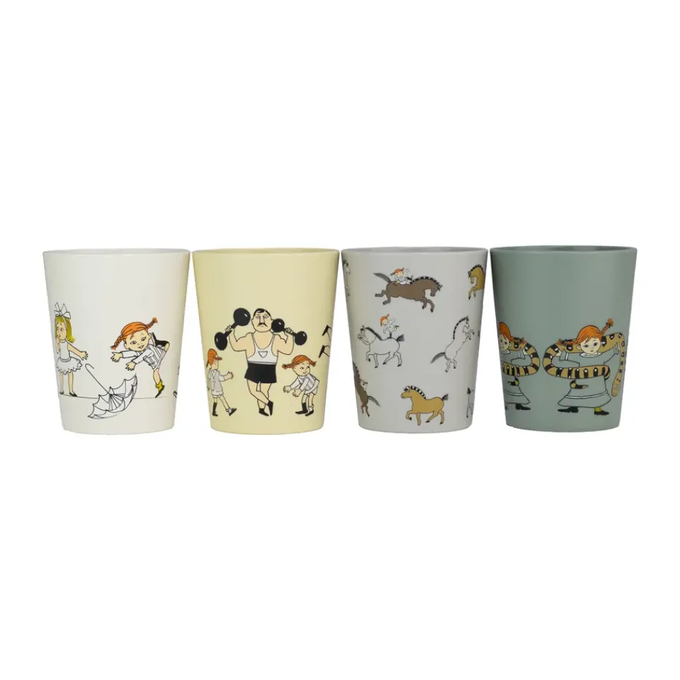 Rätt Start Pippi Cirkus collector's cups 15 cl 4-pack, Multi Outlet