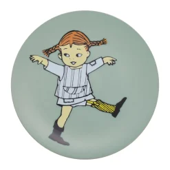 Rätt Start Pippi Cirkus plate Ø20 cm, Green Hot