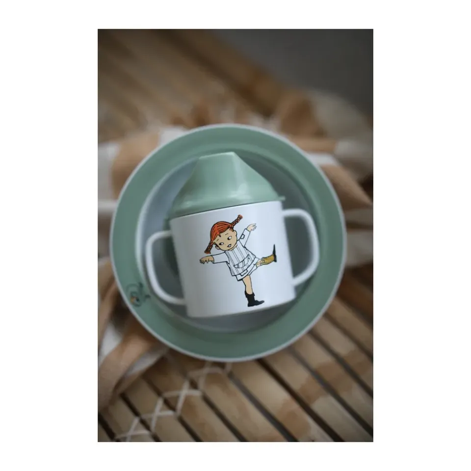 Rätt Start Pippi Cirkus sippy cup 20 cl, Green Multi Discount